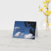 悔やみや弔慰カードの青空 カード (黄色い花)