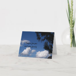 悔やみや弔慰カードの青空 カード