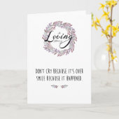 悔やみや弔慰カードは"に"あるので叫びません カード (黄色い花)