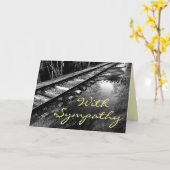 悔やみや弔慰カードを使って カード (黄色い花)