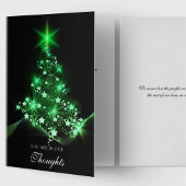 悔やみや弔慰カードクリスマス|のエメラルドの木 シーズンカード