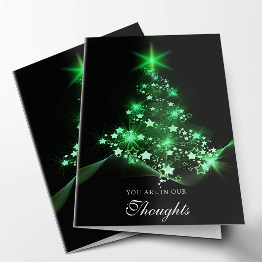 悔やみや弔慰カードクリスマス|のエメラルドの木 シーズンカード