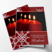 悔やみや弔慰カードクリスマス|の蝋燭1 シーズンカード