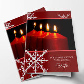 悔やみや弔慰カードクリスマス|の蝋燭2 シーズンカード