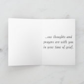 悔やみや弔慰カード カード (内部)