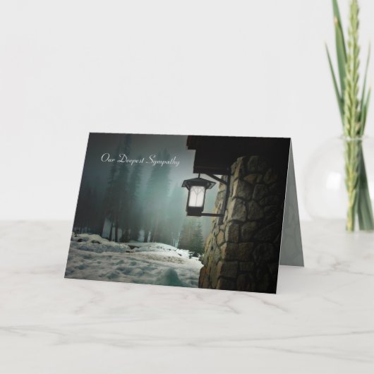 悔やみや弔慰カード カード (正面)