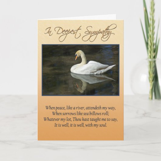 悔やみや弔慰カード カード (正面)