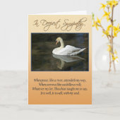 悔やみや弔慰カード カード (黄色い花)