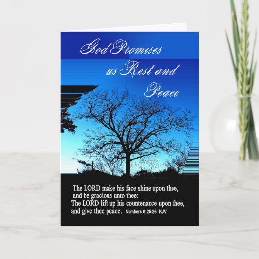 悔やみや弔慰カード カード (正面)