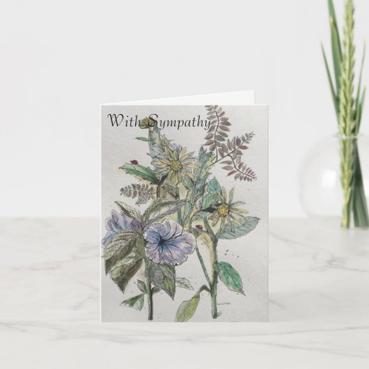 悔やみや弔慰カード カード (正面)