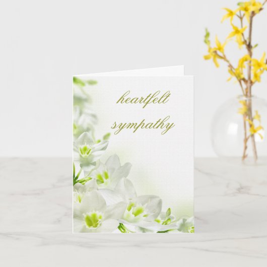 悔やみや弔慰カード カード (黄色い花)