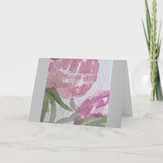 悔やみや弔慰カード サンキューカード (正面)