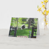 悔やみや弔慰カード-ブランク カード (黄色い花)