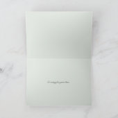 悔やみや弔慰カード-詩およびMilkweedのポッド カード (内部)