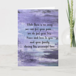 悔やみや弔慰カード(dalDesignNZ) カード