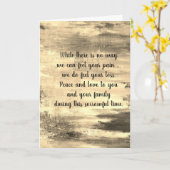 悔やみや弔慰カードby dalDesignNZ カード (黄色い花)