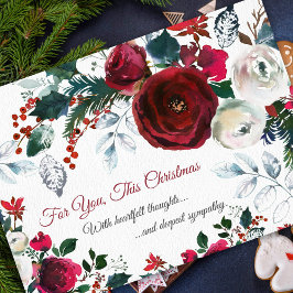 悔やみや弔慰クリスマスホリデーカード |お客様 シーズンカード