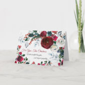 悔やみや弔慰クリスマスホリデーカード |お客様 シーズンカード (正面)