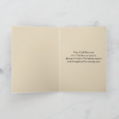 悔やみや弔慰クリスマス出生ヴァージンメアリー シーズンカード (内部)