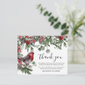 悔やみや弔慰クリスマス葬儀ありがとう サンキューカード (スタンド正面)