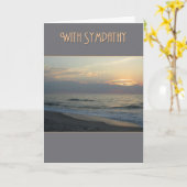 悔やみや弔慰クールサンライズ カード (黄色い花)