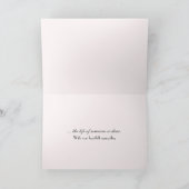 悔やみや弔慰グラジオラスオンヴィンテージ聖書 カード (内部)