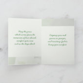 悔やみや弔慰グリーティングカードのカスタマイズ可能テンプレート カード (内部)