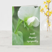 悔やみや弔慰グリーティングカードのカスタマイズ可能テンプレート カード (黄色い花)