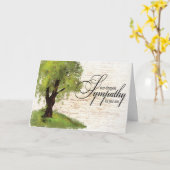 悔やみや弔慰グリーティングカード付き カード (黄色い花)