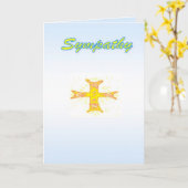 悔やみや弔慰グリーティングカード カード (黄色い花)