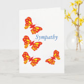 悔やみや弔慰グリーティングカード カード (黄色い花)