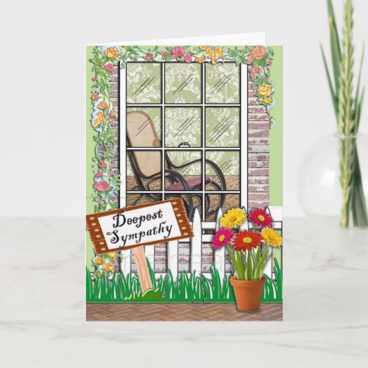 悔やみや弔慰グリーティングカード カード (正面)