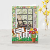 悔やみや弔慰グリーティングカード カード (黄色い花)