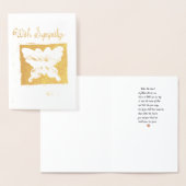 悔やみや弔慰グリーティングカード(Cahir) 箔カード (ディスプレー)