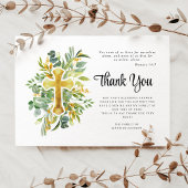 悔やみや弔慰グリーンリークロス葬儀 サンキューカード