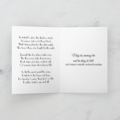 悔やみや弔慰サルティングアメリカンソルジャー カード (内部)