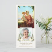 悔やみや弔慰サンアン&メリー葬式サンキューカード (スタンド正面)