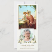 悔やみや弔慰サンアン&メリー葬式サンキューカード (正面)