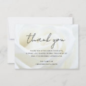 悔やみや弔慰サンキュユーフローラバラ死別 サンキューカード (正面)