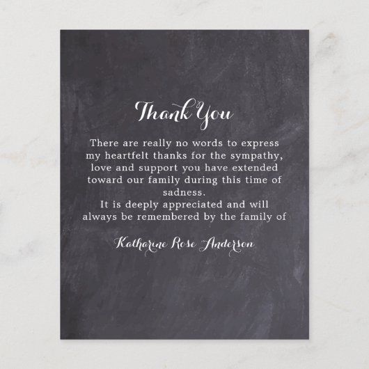 悔やみや弔慰サンキューカードひまわり写真葬式 (裏面)