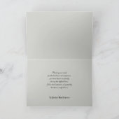 悔やみや弔慰サンキューカードクラシックグレー サンキューカード (内部)