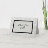 悔やみや弔慰サンキューカードクラシックグレー サンキューカード (正面)