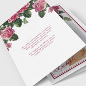 悔やみや弔慰サンキューカードピンクティーバラ カード