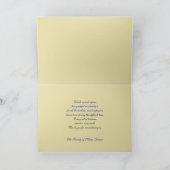 悔やみや弔慰サンキューカード--クラシック海軍 サンキューカード (内部)