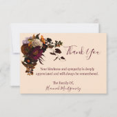 悔やみや弔慰サンキューカード ノートカード (正面)