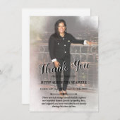 悔やみや弔慰サンキューカード 招待状 (正面/裏面)