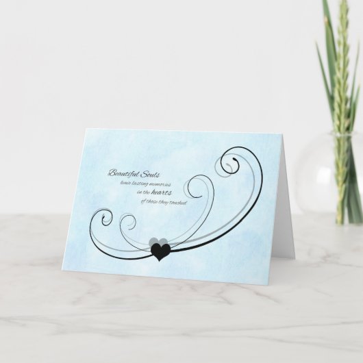 悔やみや弔慰サンキューカード/美しい魂 サンキューカード (正面)