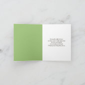 悔やみや弔慰サンキューソンバーズオンザフェンスポスト カード (内部)