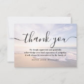 悔やみや弔慰サンキュービーチ海葬儀 サンキューカード (正面)