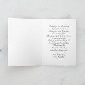 悔やみや弔慰サンキューピンローズ カード (内部)